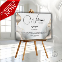 Gold and Charcoal Exotic Welcome Unplugged Foam