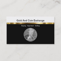Gold And Coin Collecting Business Card