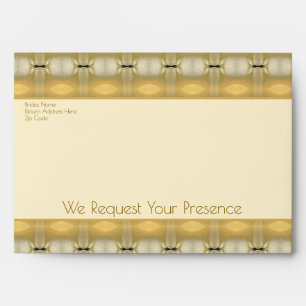 Gold and cream elegant envelope
