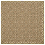 Gold and Cream Medallions Pattern Fabric