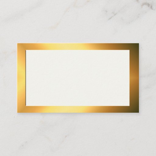 Customizable Gold and cream Name Place Cards Business Card Templates