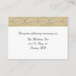 Gold and diamond graphic Wedding enclosure cards