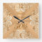Gold and Ecru Happy 50th Wedding Anniversary Clock