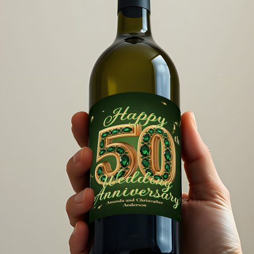 Gold and Emerald Green 50th Wedding Anniversary