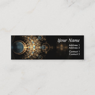 Gold and Gems Mini Business Card