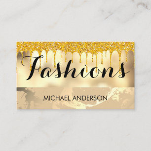 Gold and Glitter Business Card