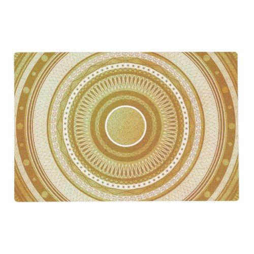Gold and Glitter Mandala Placemat