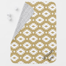 Gold and Gray Aztec Monogram