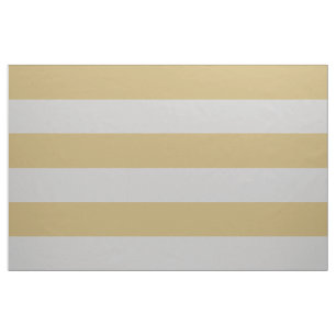 Gold and Gray Wide Stripes Large Scale Fabric