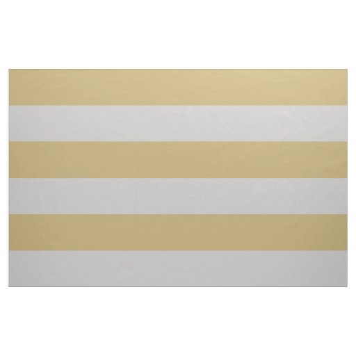 Gold and Gray Wide Stripes Large Scale Fabric