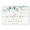 Gold and Green Botanical Wedding Welcome