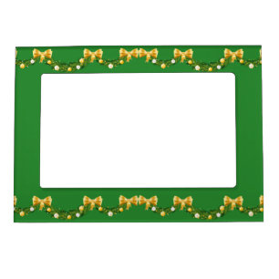 Gold and Green Christmas 5x7 Magnetic Frame
