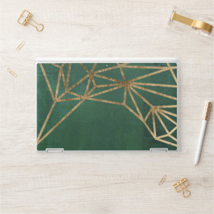 Gold and Green Jungle Web HP Laptop Skin