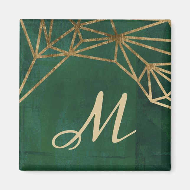 Gold and Green Jungle Web Magnet (Front)