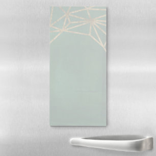 Gold and Green Jungle Web Magnetic Notepad