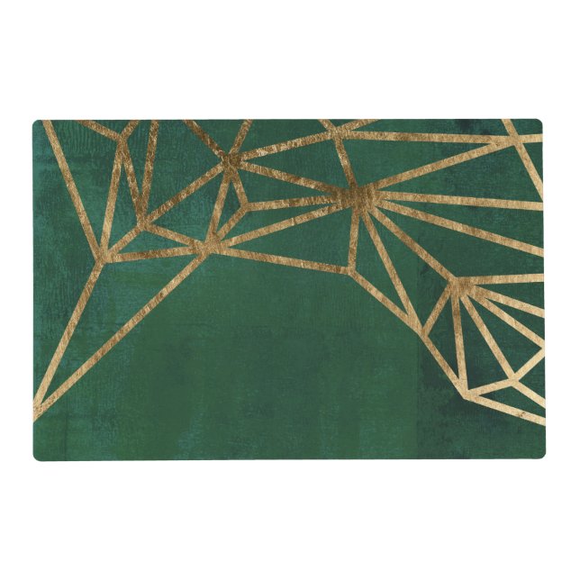 Gold and Green Jungle Web Placemat (Front)