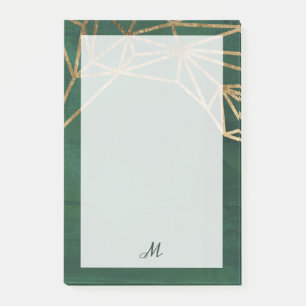 Gold and Green Jungle Web Post-it Notes
