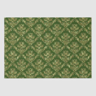 Gold And Green Red Vintage Damasks 2 Tissue Paper