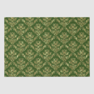 Gold And Green Red Vintage Damasks 2 Tissue Paper