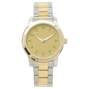 Gold and Green Watch