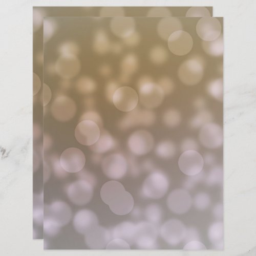 Gold and grey bokeh pattern scrapbook paper