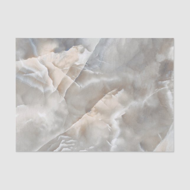Gold and Grey Marble Tissue Paper (Front)
