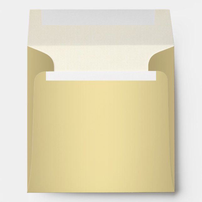 Gold and Ivory Cream Envelope (Back (Bottom))