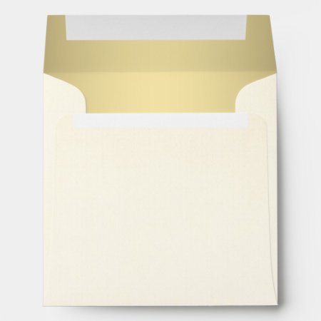 Gold And Ivory Cream Envelope