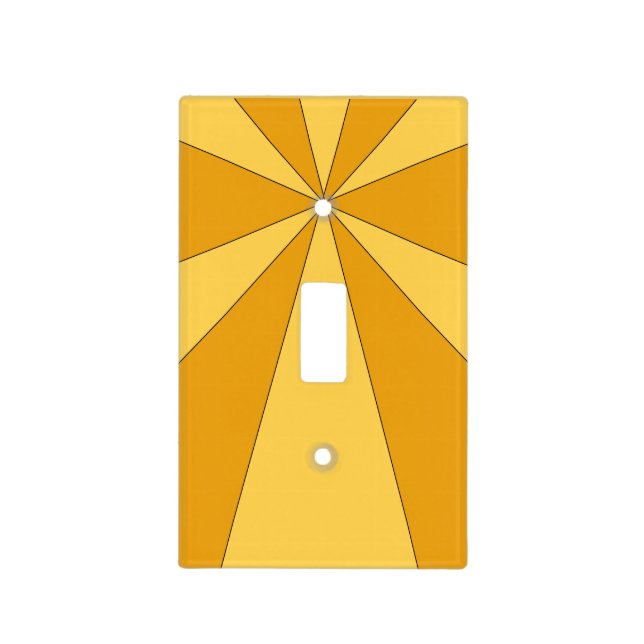 Gold and Light Gold Spokes Light Switch Covers (Front)