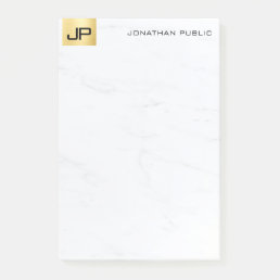 Gold And Marble Elegant Modern Simple Template Post-it Notes