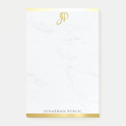 Gold And Marble Modern Simple Design Template Post-it Notes