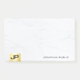 Gold And Marble Modern Simple Template Elegant Post-it Notes