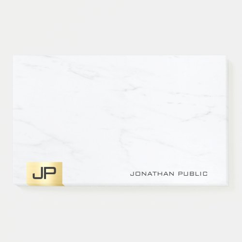 Gold And Marble Modern Simple Template Elegant Post_it Notes