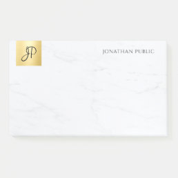 Gold And Marble Modern Template Elegant Minimalist Post-it Notes