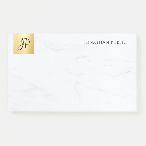 Gold And Marble Modern Template Elegant Minimalist Post_it Notes
