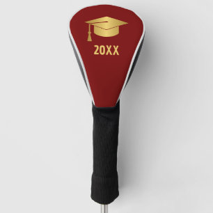 Gold and Maroon Custom Graduation Golf Head Cover