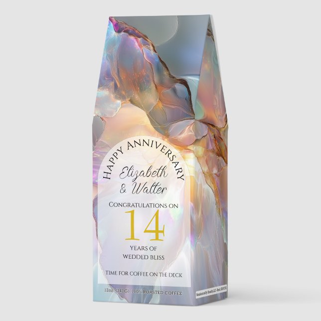 Gold and Opal Gemstone Roasted Coffee (Front)