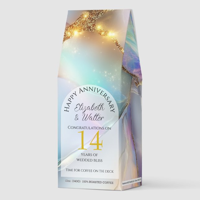 Gold and Opal Gemstone Roasted Coffee (Front)