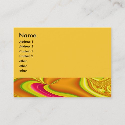 gold and pink abstract business card
