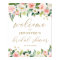 Gold and Pink Floral Bridal Shower Welcome Poster