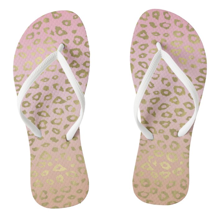 leopard print flip flops