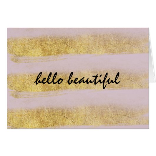 Gold and Pink Stripes Cards (Front Horizontal)