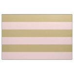 Gold and Pink Wide Stripes Large Scale Fabric