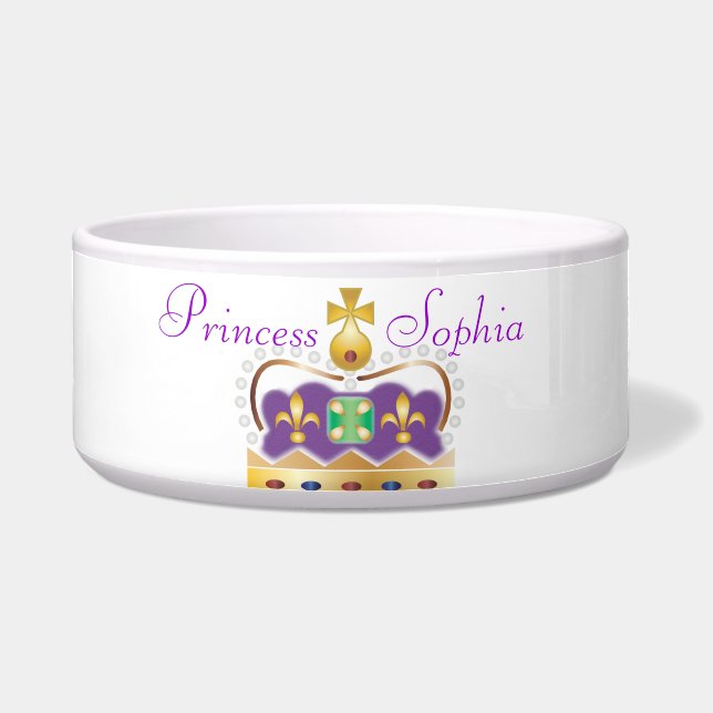 Gold and Purple Crown Bowl (Front)