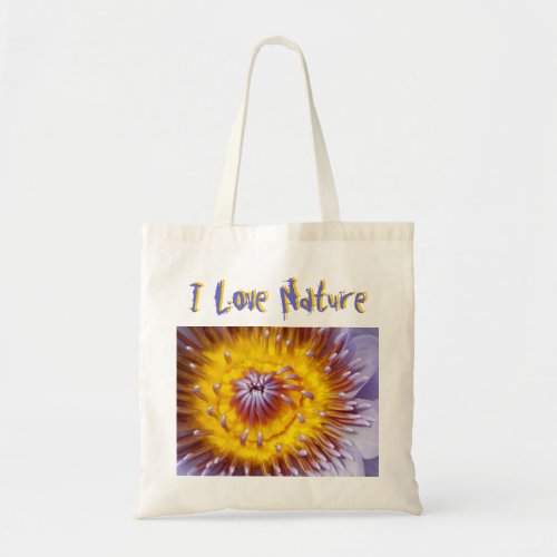 Gold and Purple Lily Flower Closeup Tote Bag