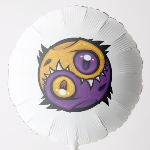 Gold and Purple Yin Yang Dragons Balloon