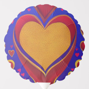 Gold and Red Balloon