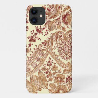 Gold And Red Lace Roses iPhone 11 Case