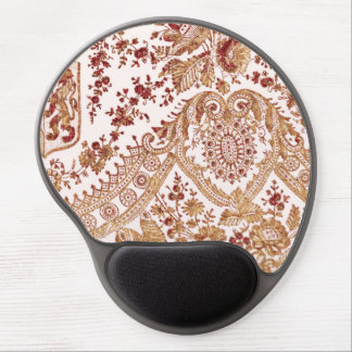 Gold And Red Lace Roses Gel Mouse Pad