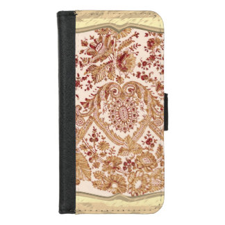 Gold And Red Lace Roses iPhone 8/7 Wallet Case